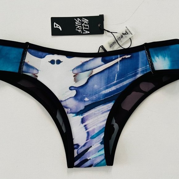 Akela Surf Cheeky Cut Reversible Laure Swim Bikini Bottom - Picture 2 of 5